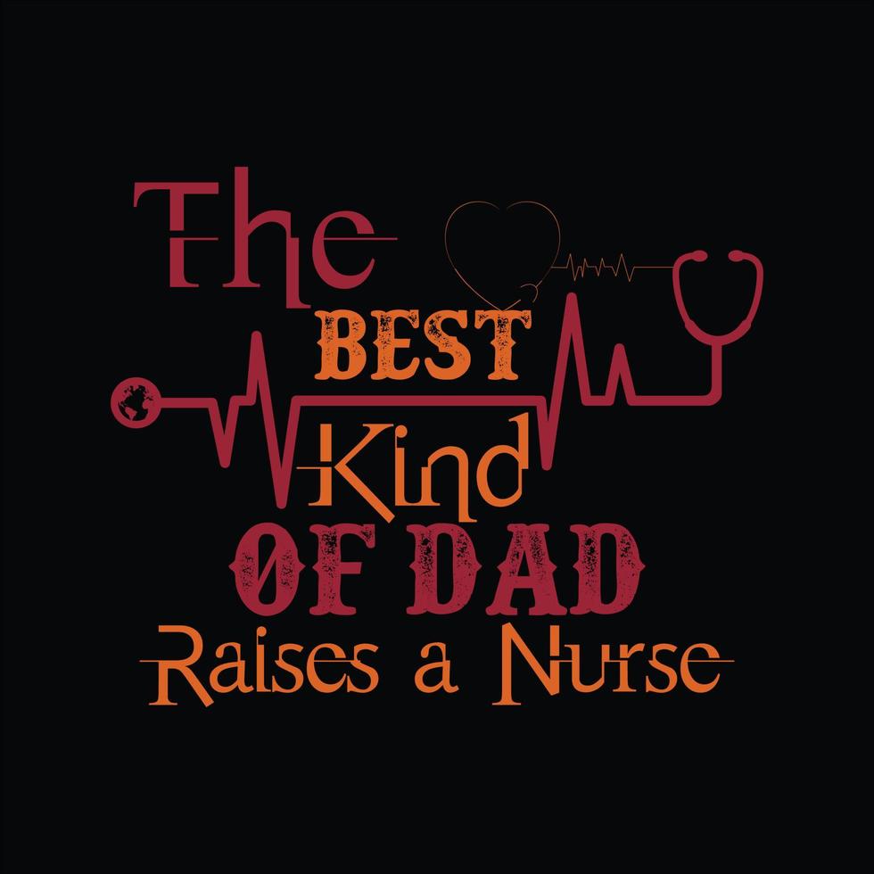 Nurse T-shirt Design vector