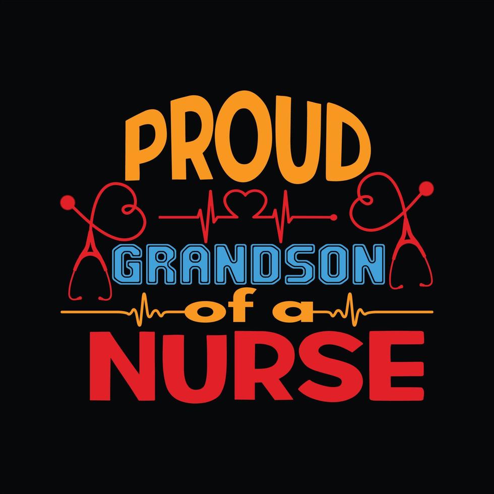 Nurse T-shirt Design vector