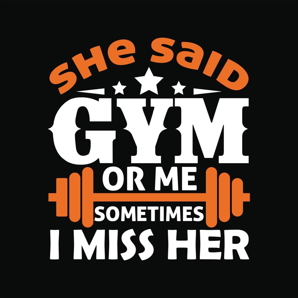 Gym T-shirt Design vector