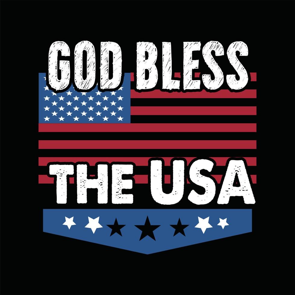 4th July T-shirt Design vector