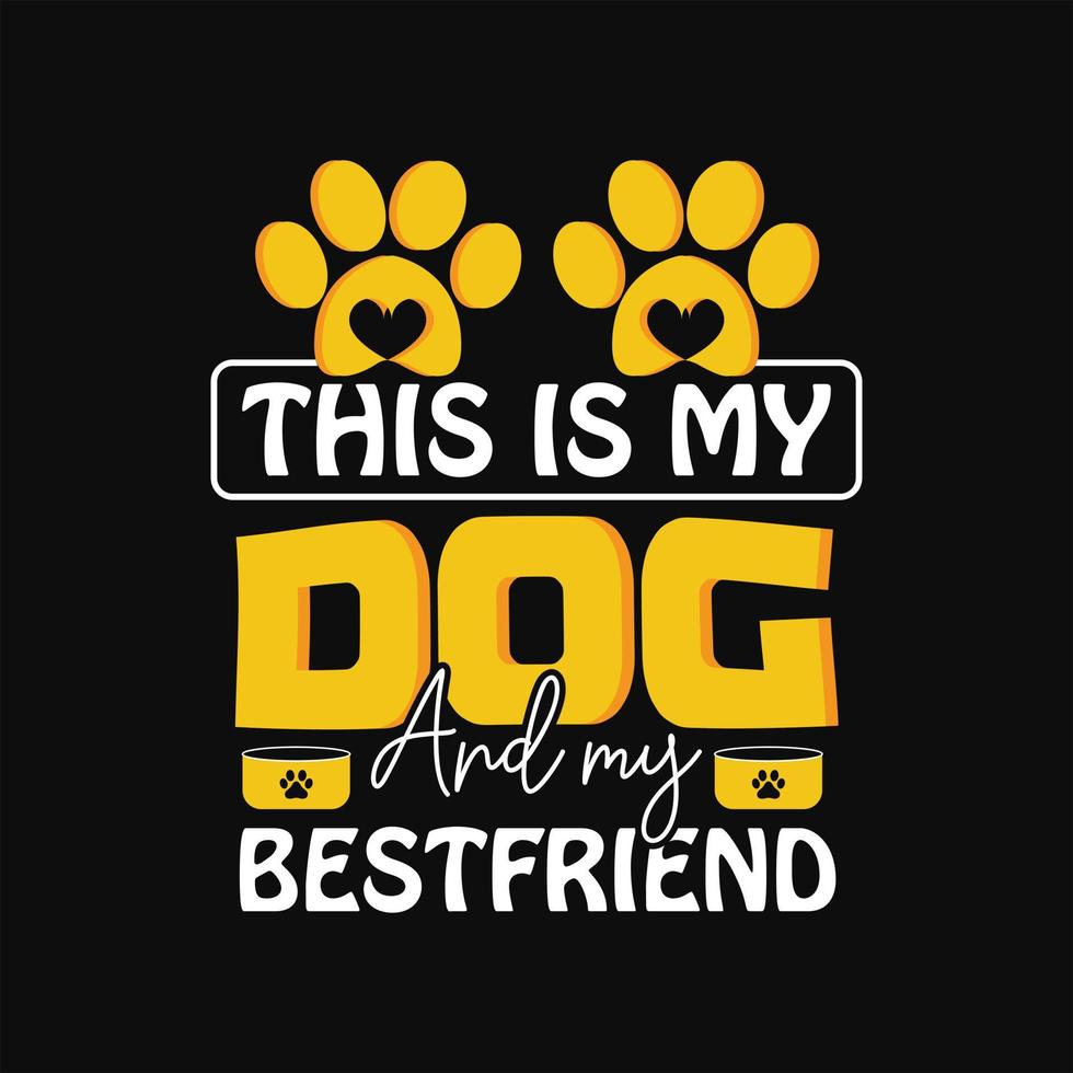 Dog T-shirt Design vector