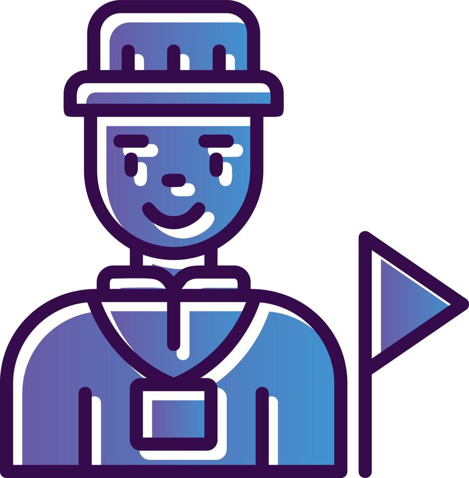 Tour Guide Vector Icon Design