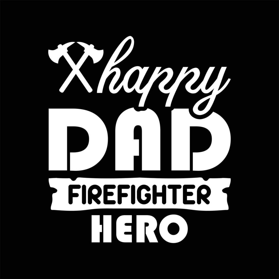 Firefighter T-shirt Design vector