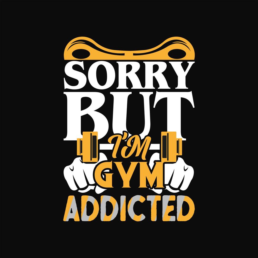 Gym T-shirt Design vector