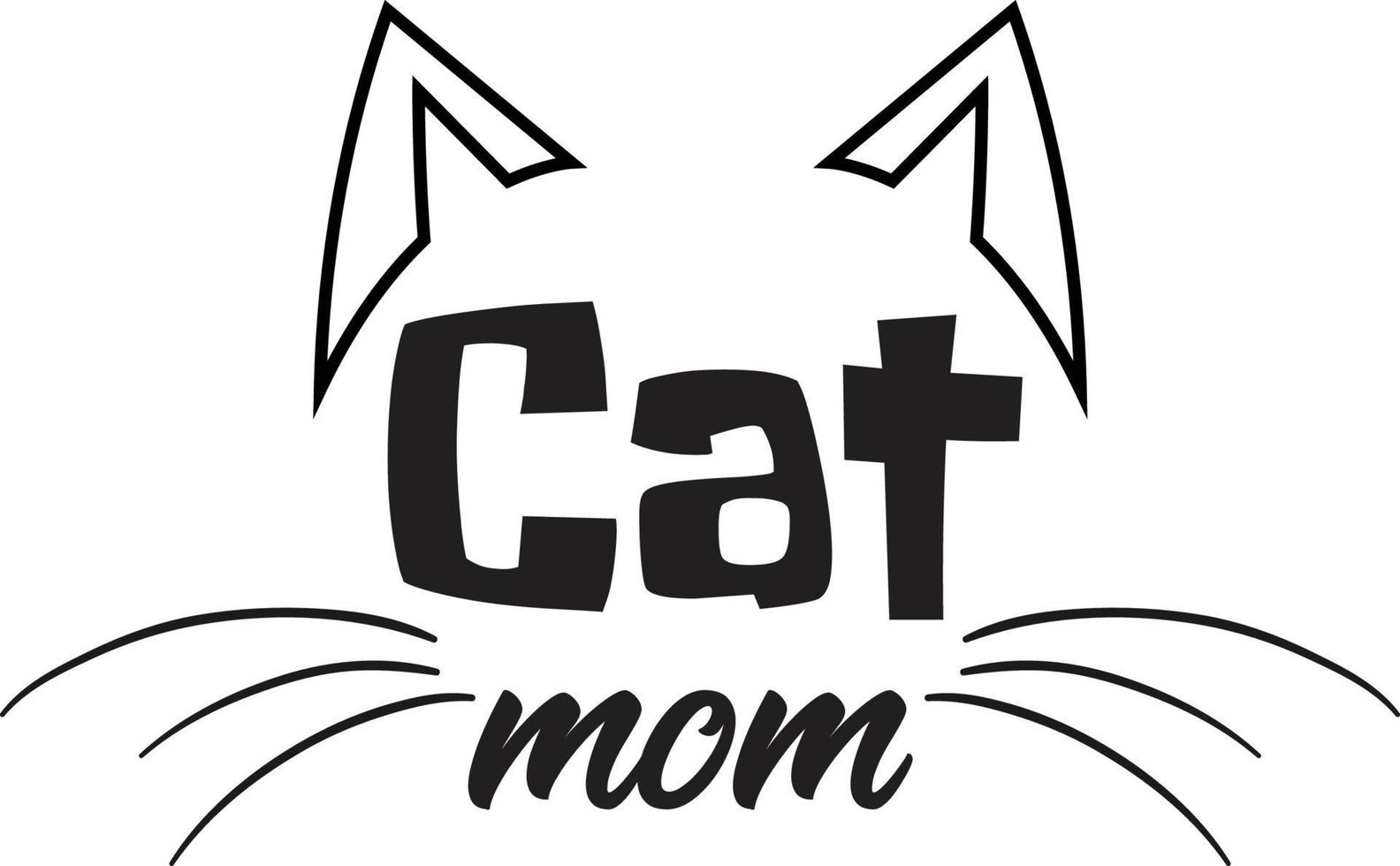 Cat T-shirt Design vector