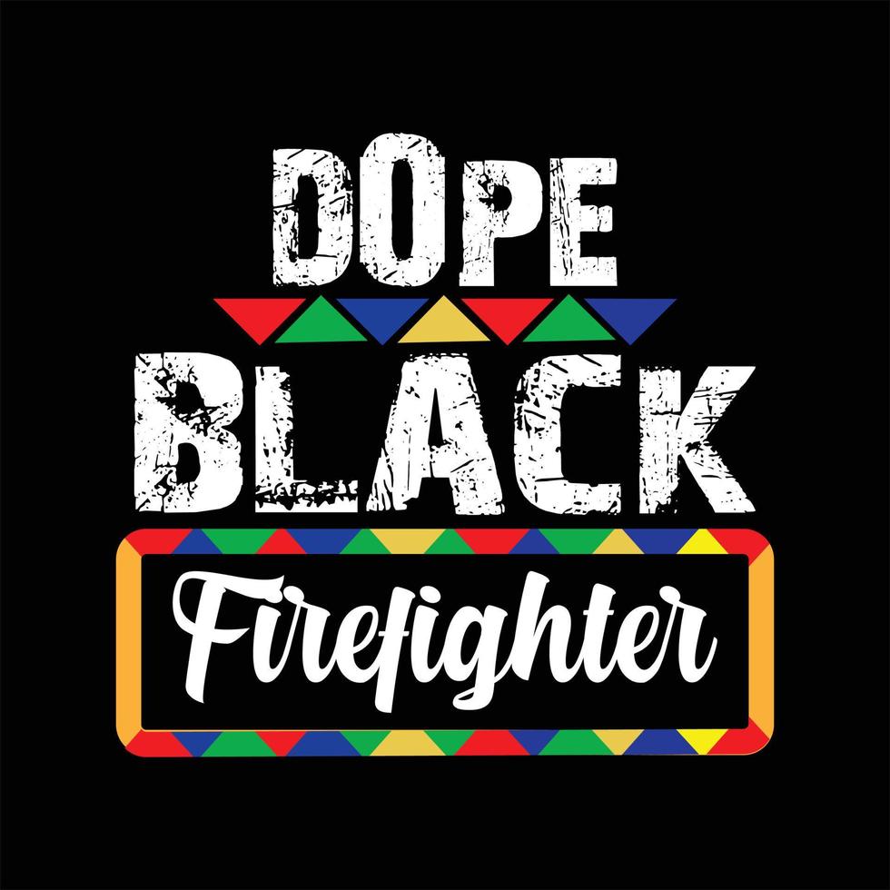 Firefighter T-shirt Design vector