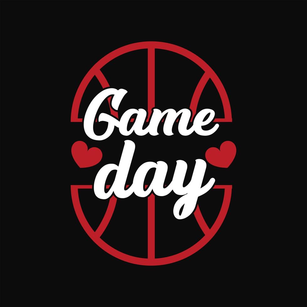 Basketball T-shirt Design vector