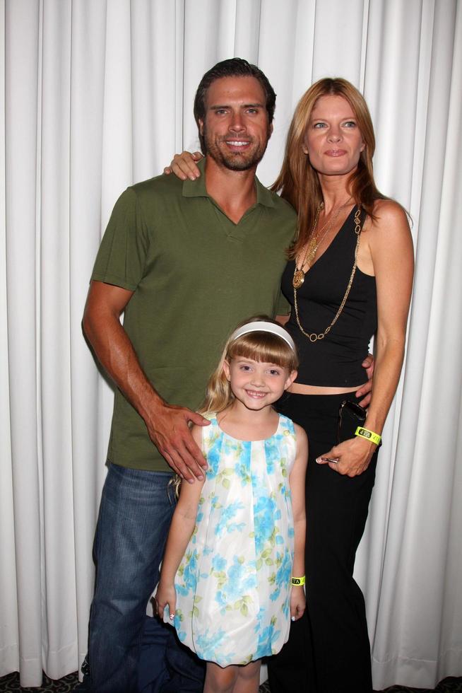 Joshua Morrow Samantha Bailey and Michelle Stafford  at The Young  the Restless Fan Club Dinner  at the Sheraton Universal Hotel in  Los Angeles CA on August 28 20092009 photo