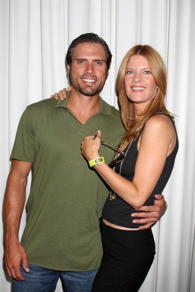 Joshua Morrow and Michelle Stafford  at The Young  the Restless Fan Club Dinner  at the Sheraton Universal Hotel in  Los Angeles CA on August 28 20092009 photo