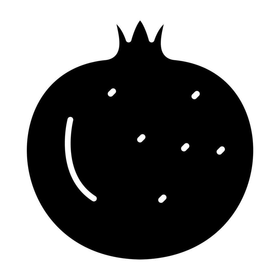 Pomegranate Icon Style vector