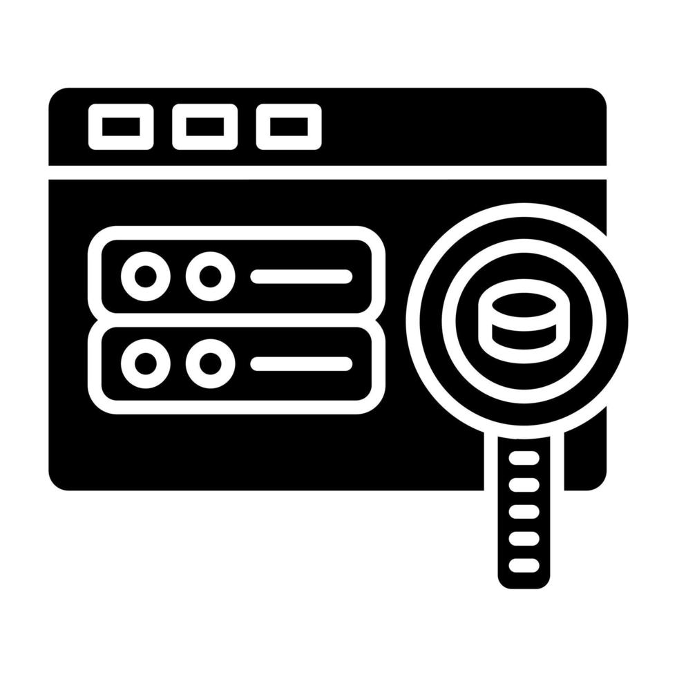 Browsing Data Icon Style vector