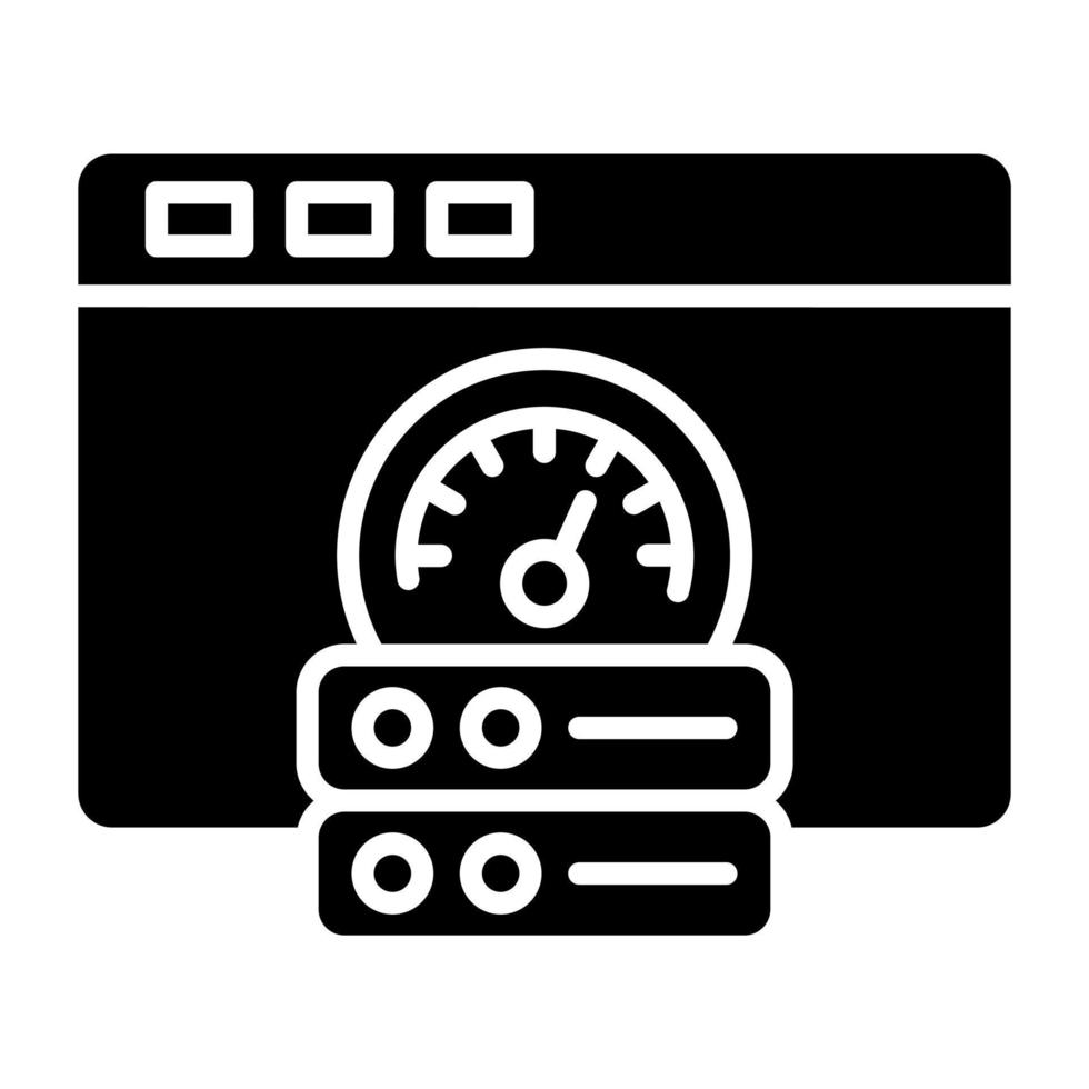 Browser Cache Icon Style vector