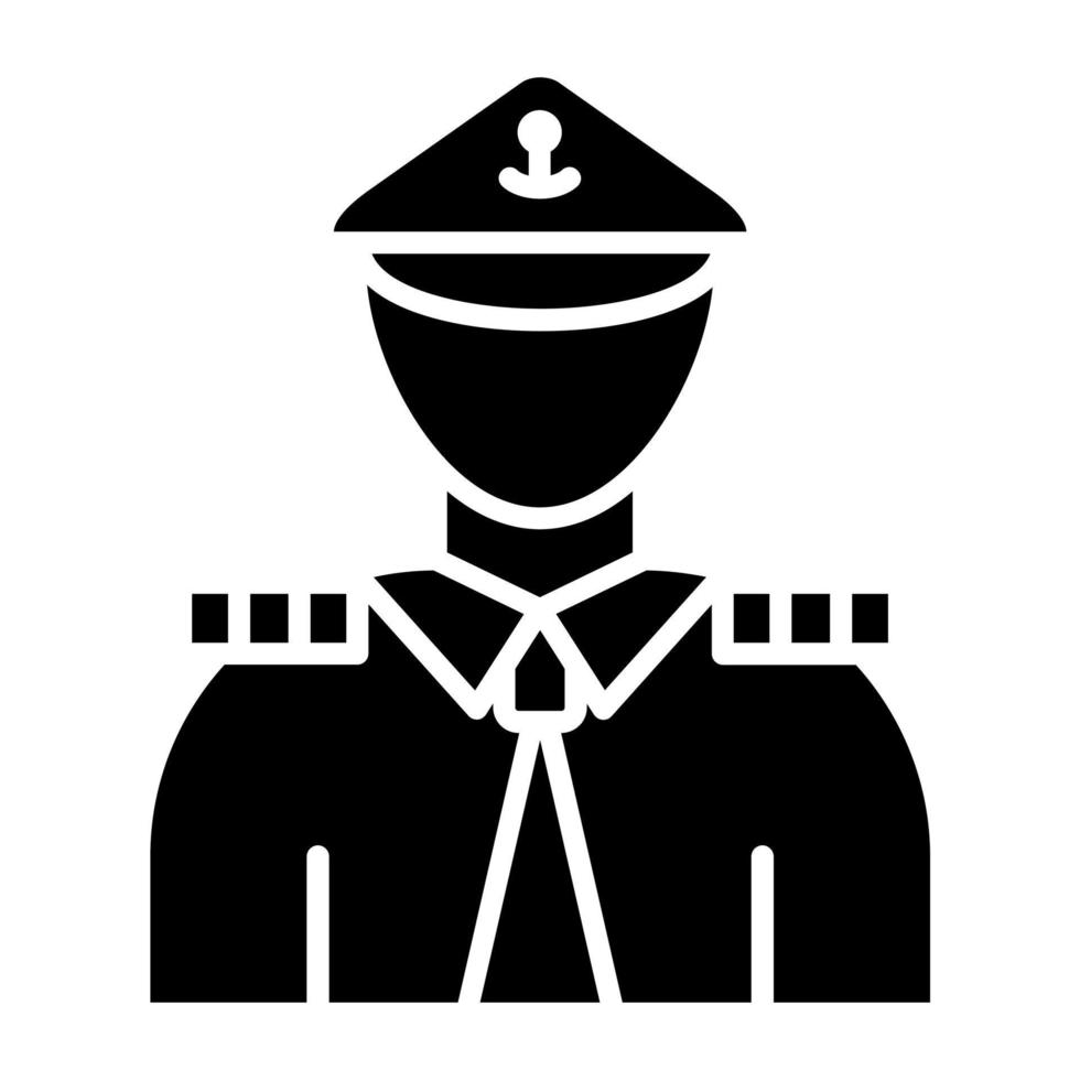 marina masculino icono estilo vector