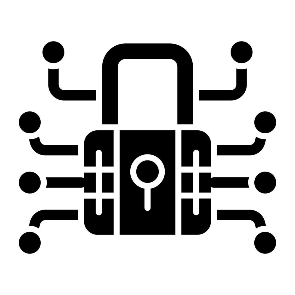 Data Encryption Icon Style vector