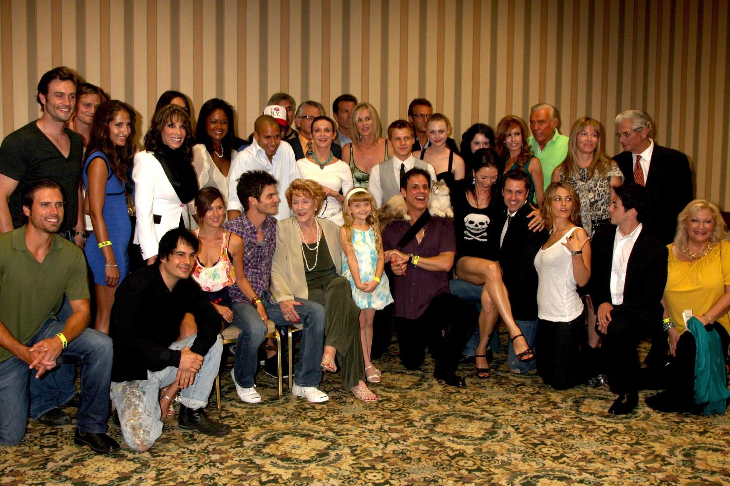 Young  restless Cast  at The Young  the Restless Fan Club Dinner  at the Sheraton Universal Hotel in  Los Angeles CA on August 28 20092009 photo