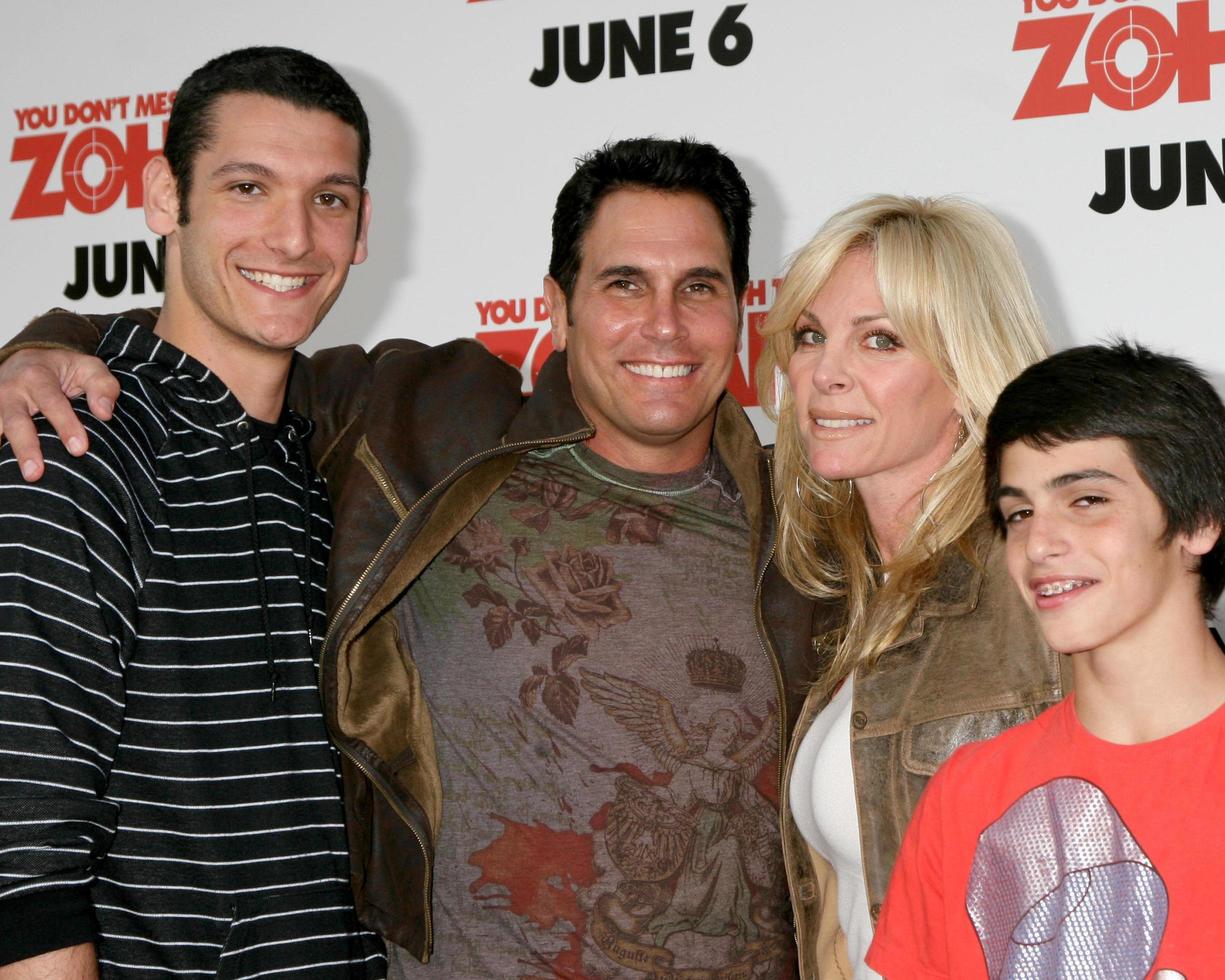 Don Diamont  Wife Cindy Ambuehl and familyYou Dont Mess with Zohan World PremiereGraumans Chinese TheaterLos Angeles  CAMay 28 20082008 photo