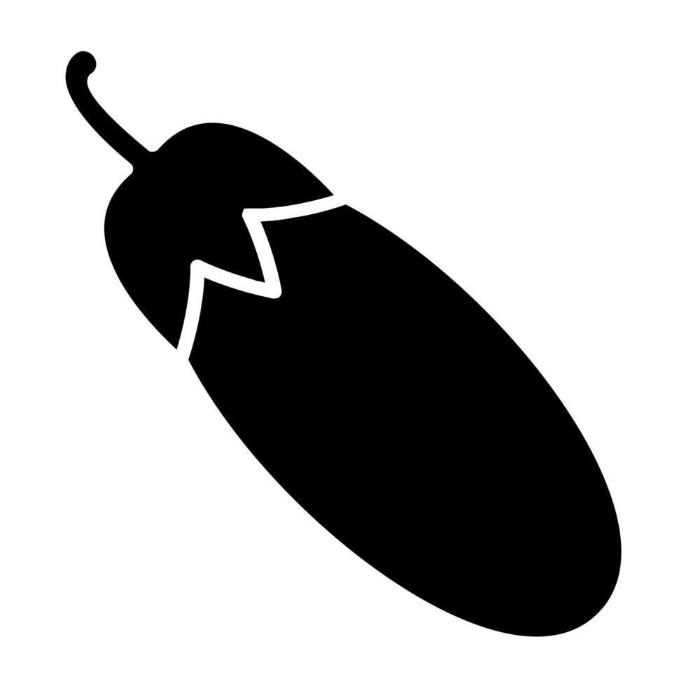 Eggplant Icon Style vector