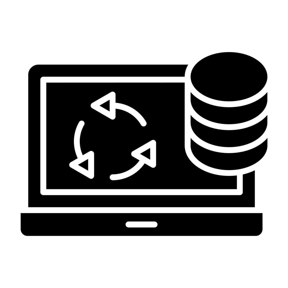 datos portabilidad icono estilo vector