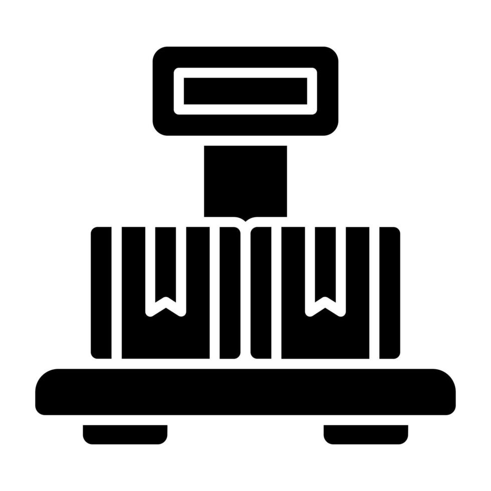 Platform Scale Icon Style vector