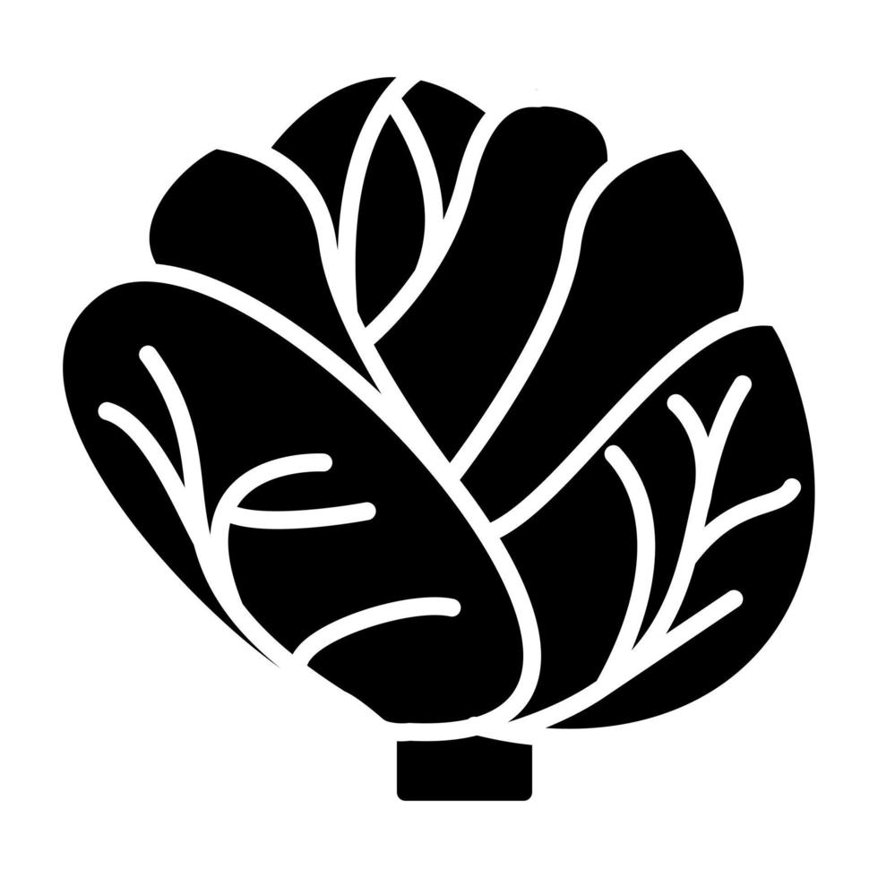 Cabbage Icon Style vector