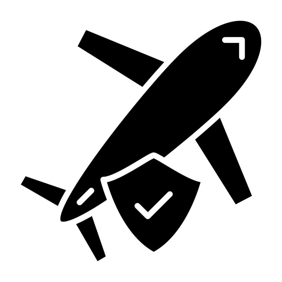 Travel Insurance Icon Style vector