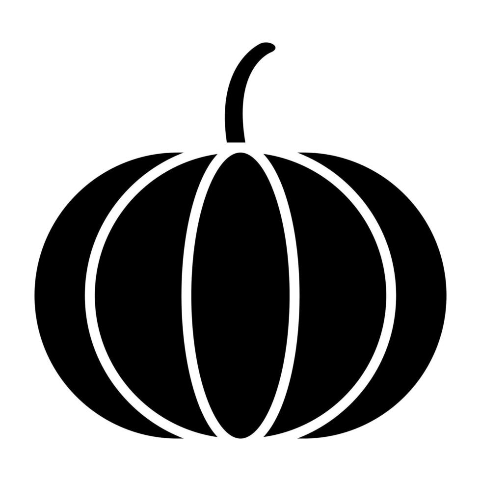 estilo de icono de calabaza vector