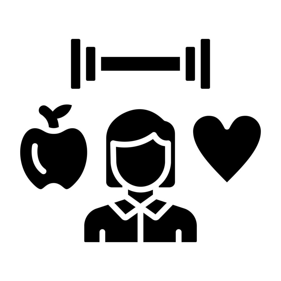 Health Conscious Icon Style vector