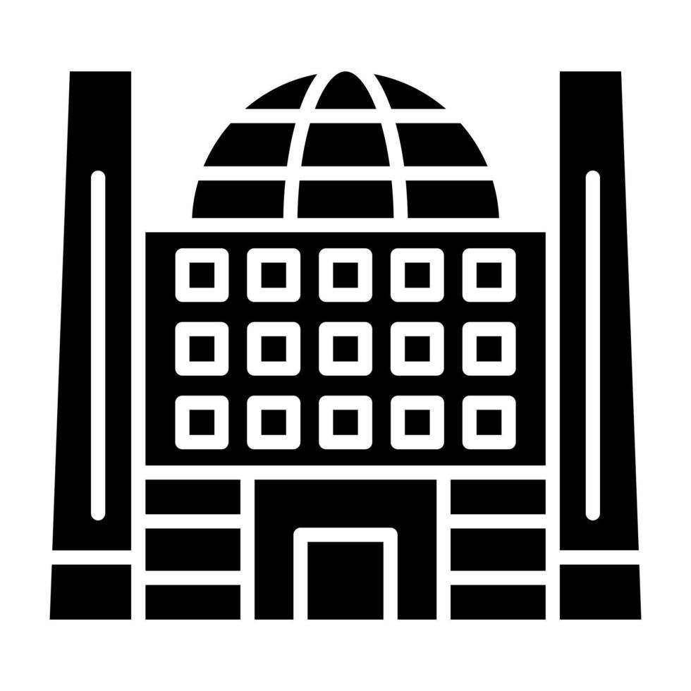 Expo Center Icon Style vector