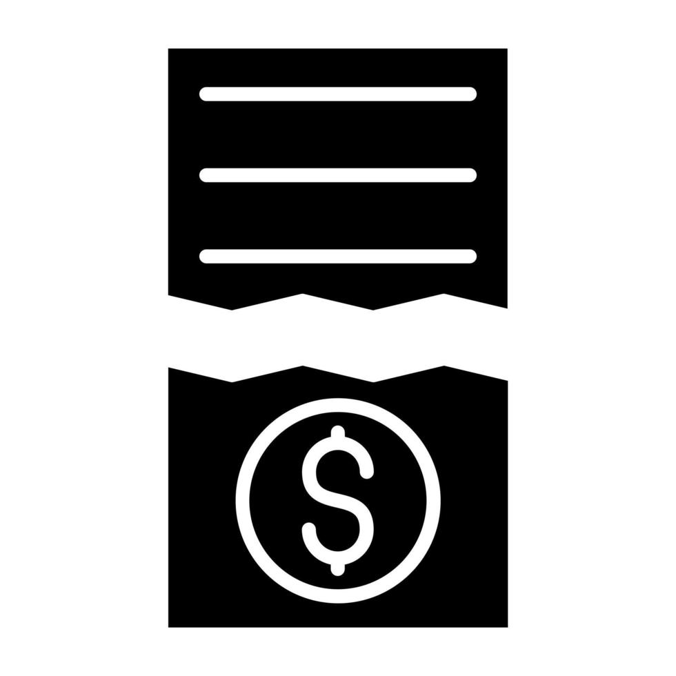 Split Bills Icon Style vector