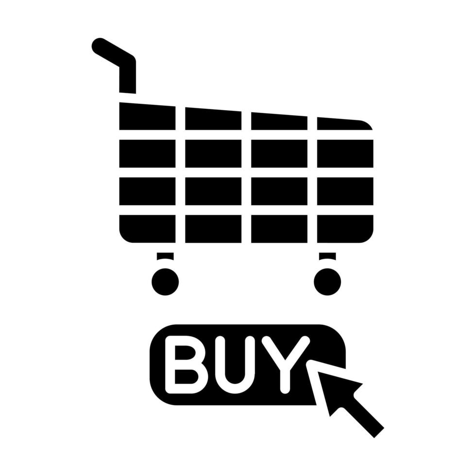 Click Purchase Icon Style vector