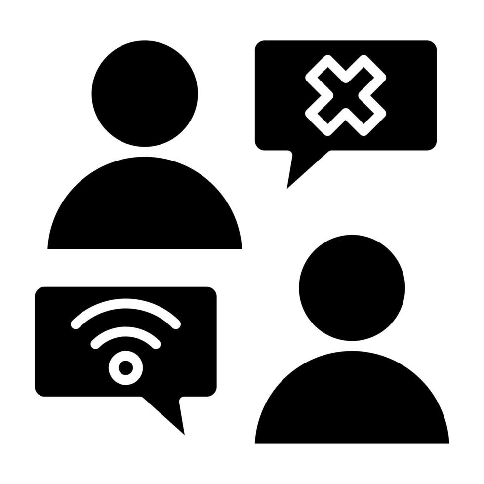 Digital Divide Icon Style vector