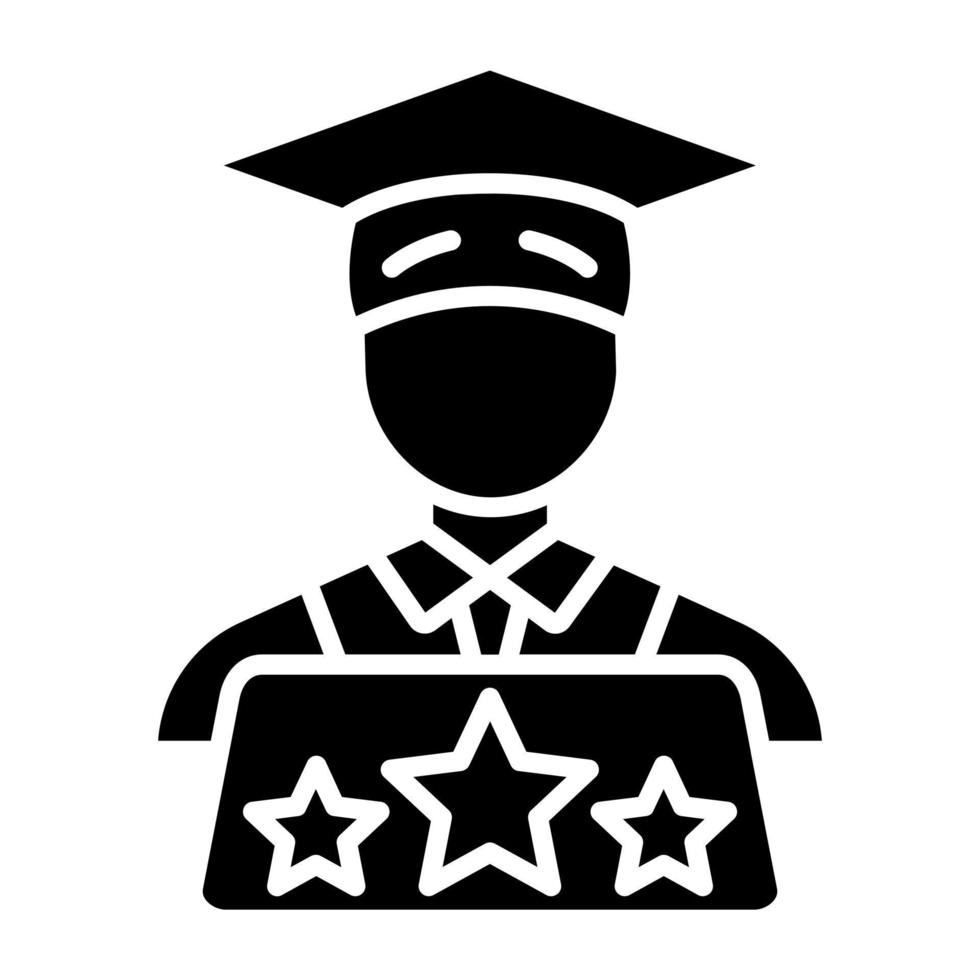 Honors Student Icon Style vector