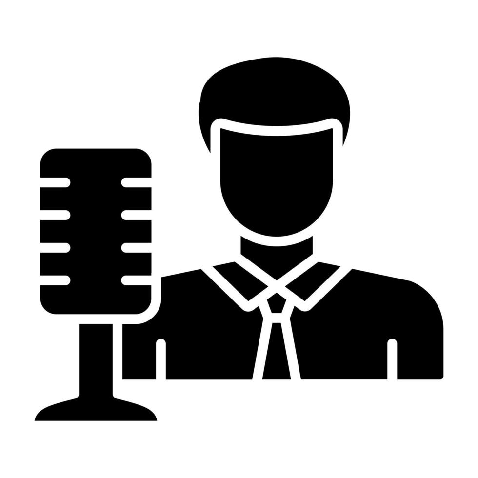 Broadcaster Icon Style vector