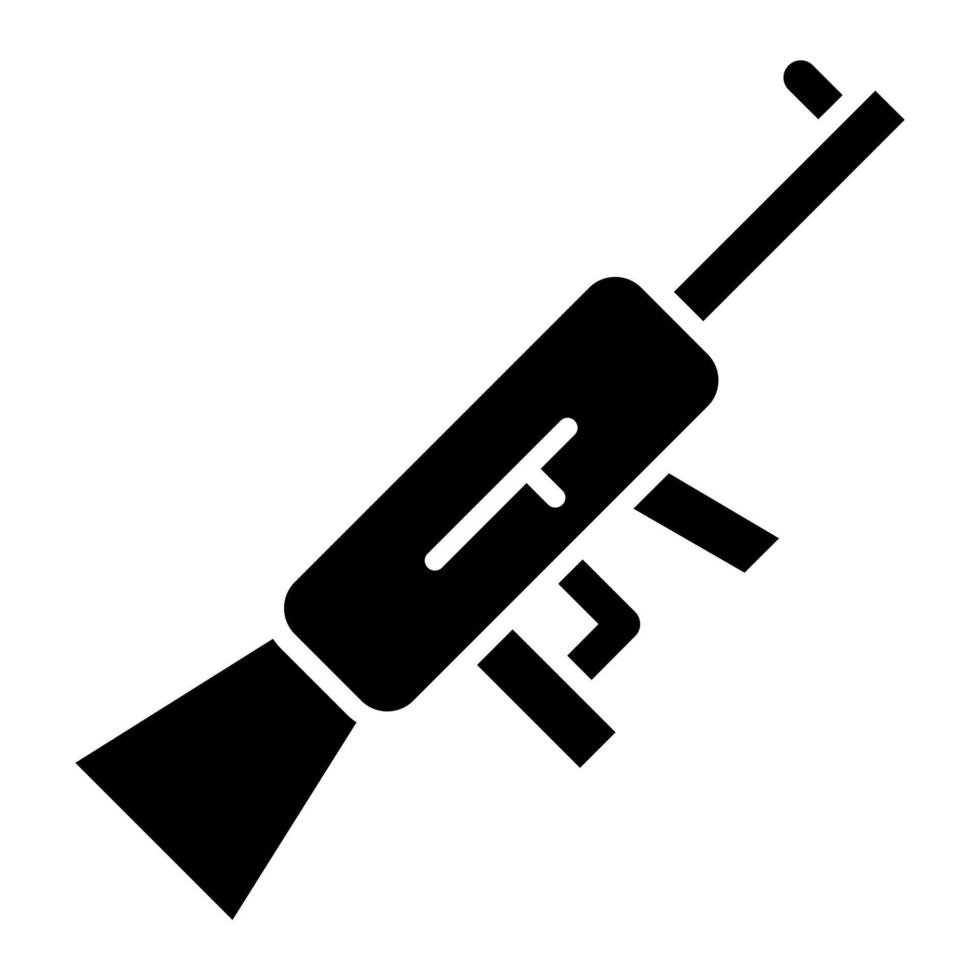 estilo de icono de pistola vector