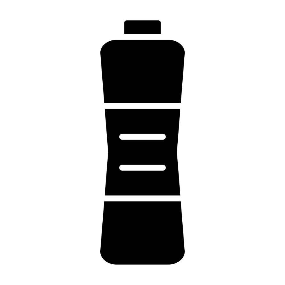 estilo de icono de botella de agua vector