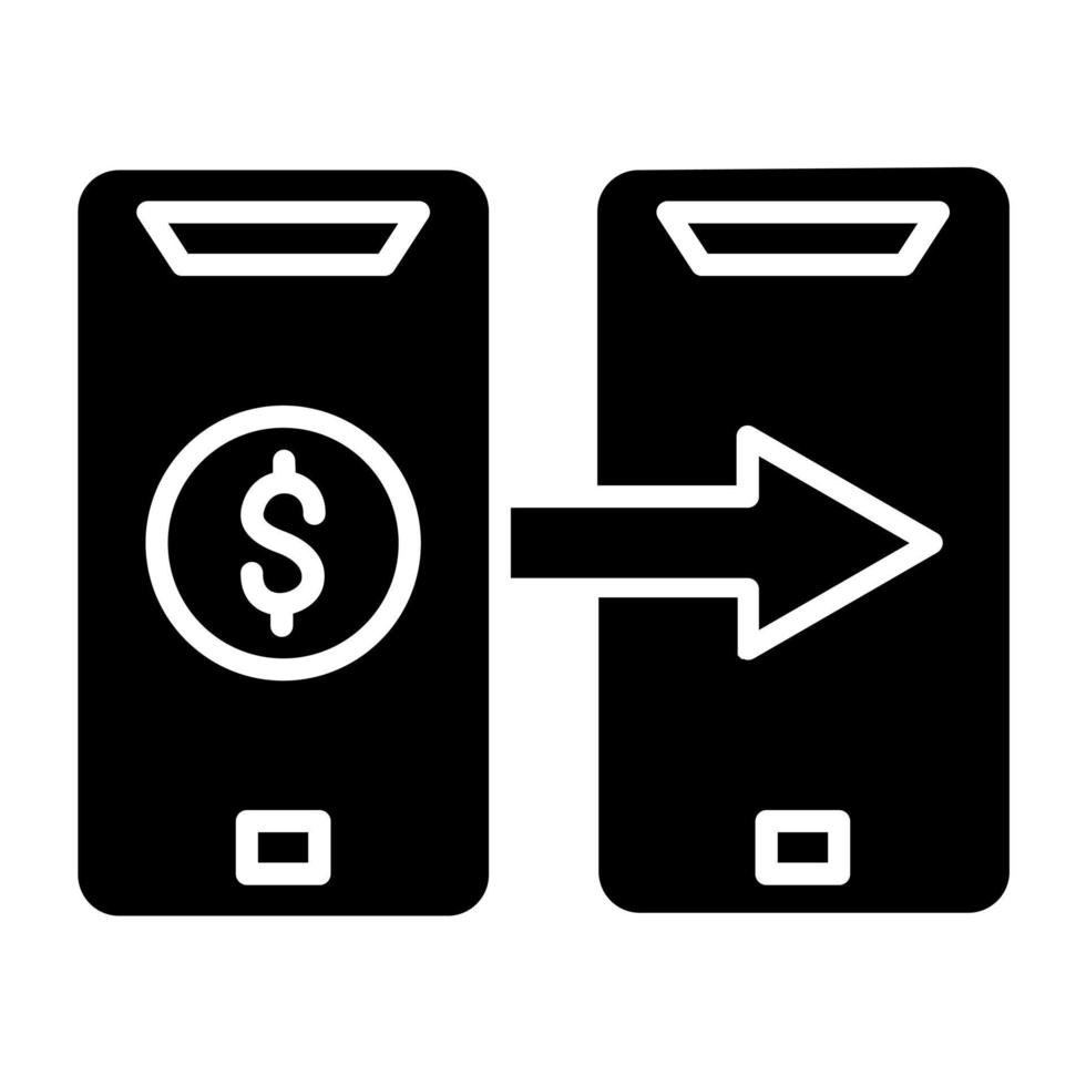 Digital Financial Transactions Icon Style vector