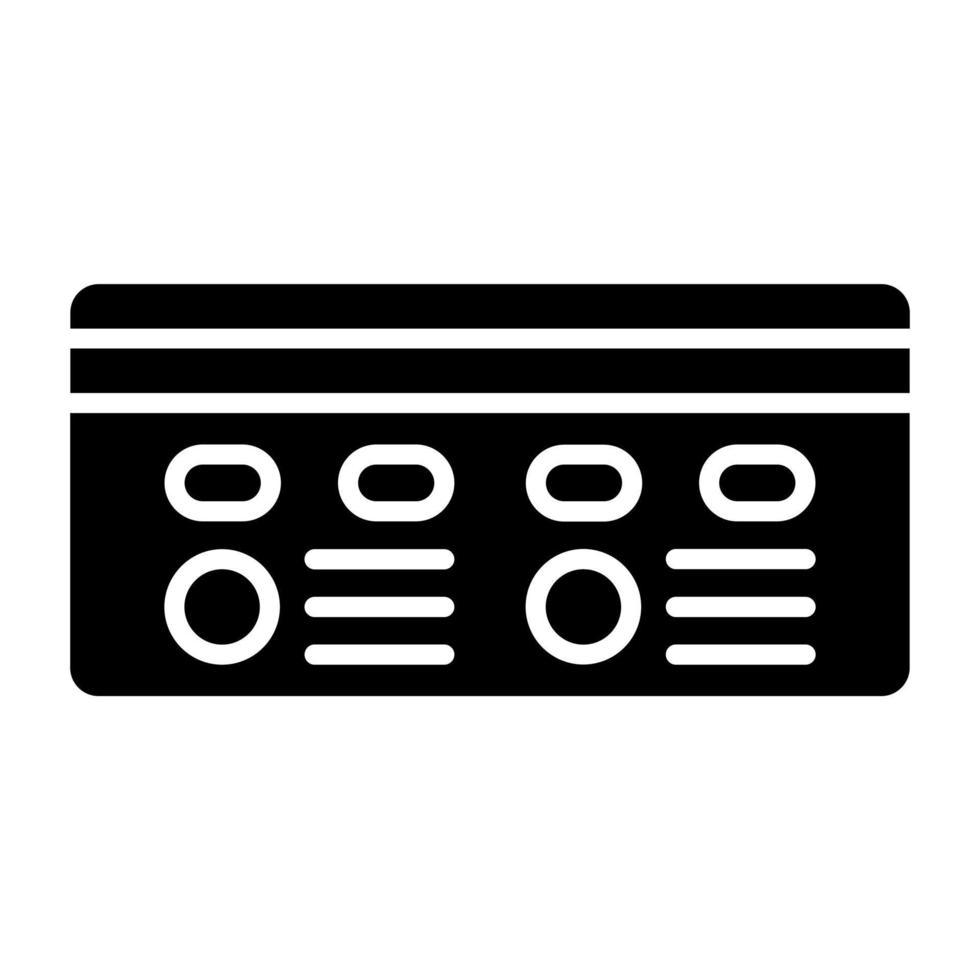 Debit Card Icon Style vector