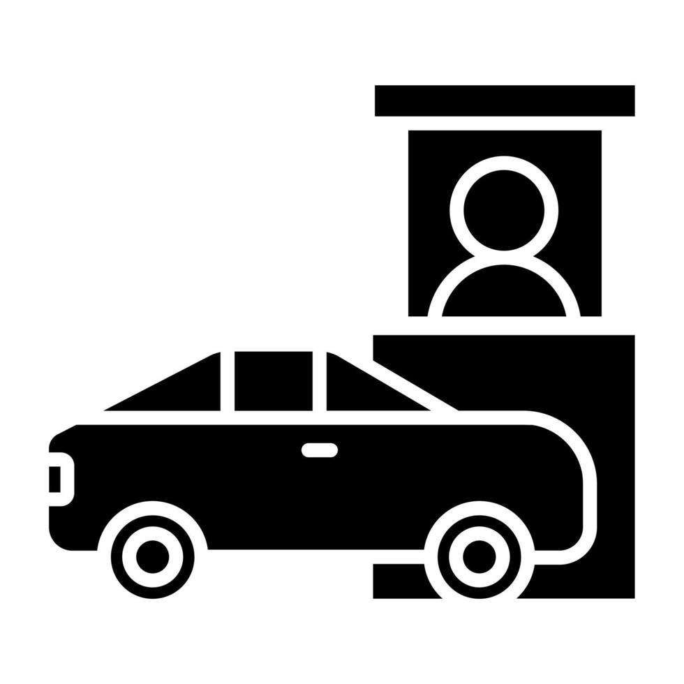 Drive Thru Icon Style vector