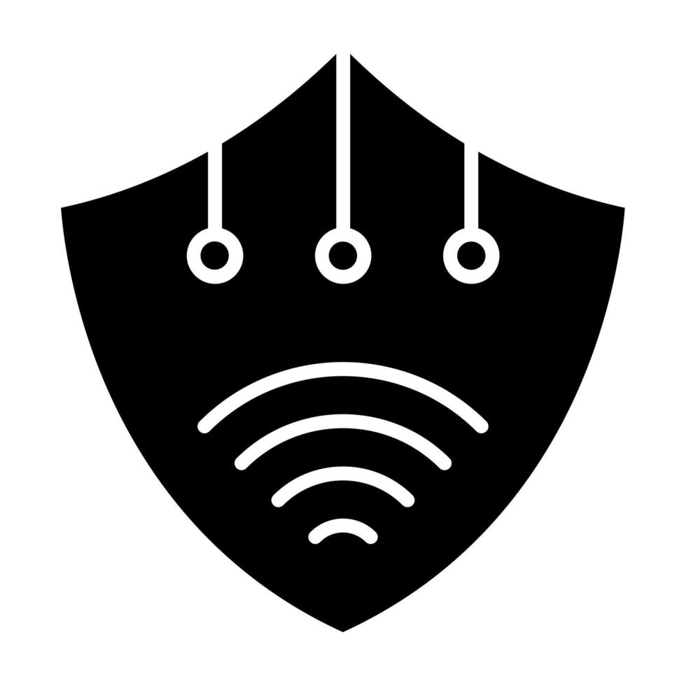 Smart Shield Icon Style vector