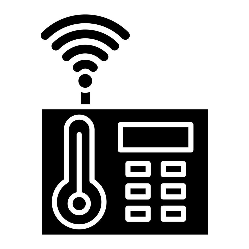 termostato icono estilo vector