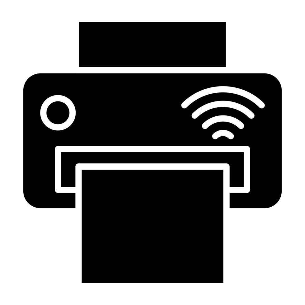 Smart Printer Icon Style vector