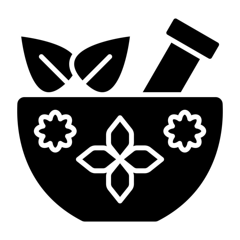Spa Bowl Icon Style vector