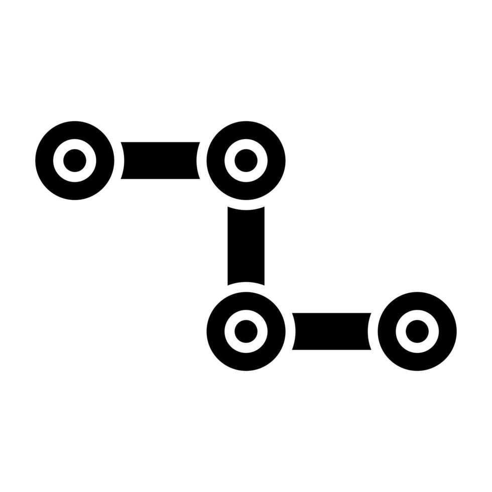 ciclo cadena icono estilo vector