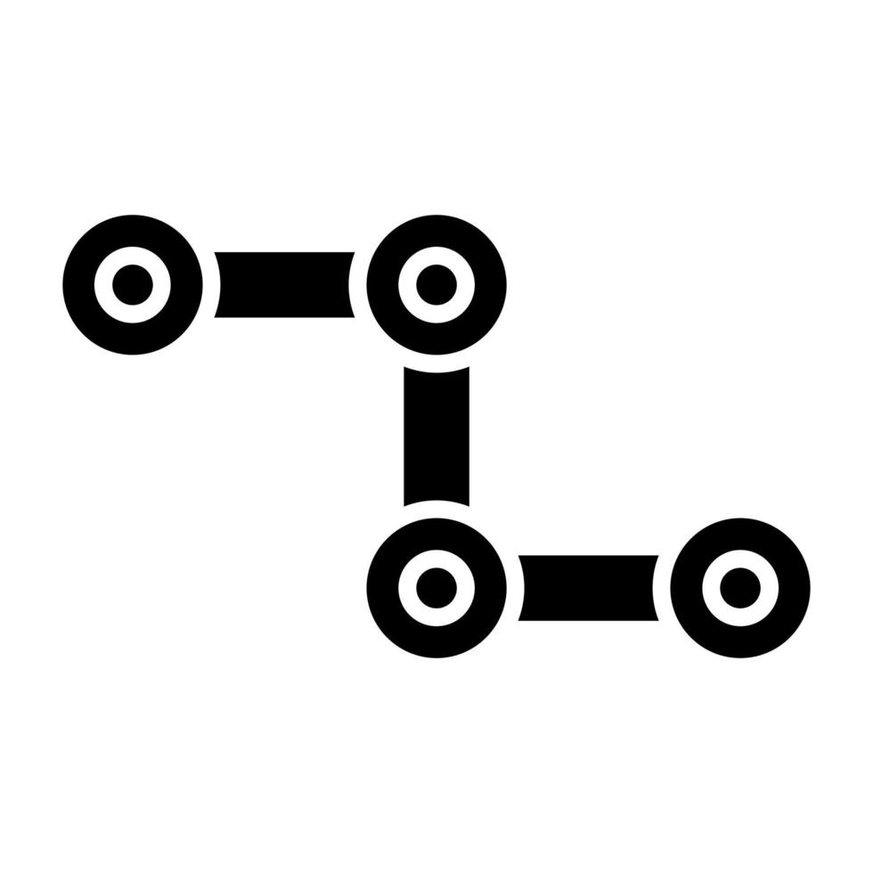 Cycle Chain Icon Style vector