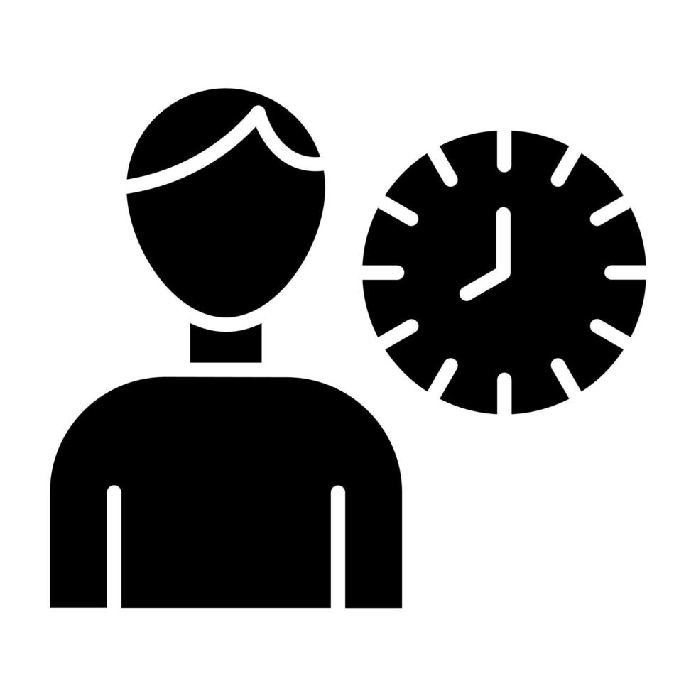 solo hora icono estilo vector