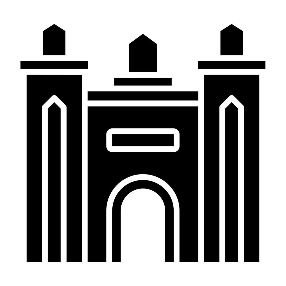 Dubai Gate Icon Style vector