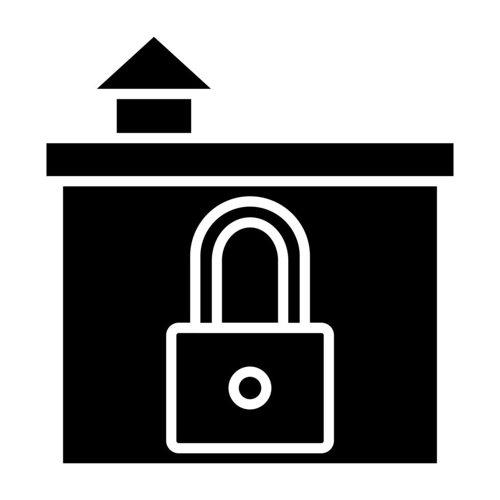 Home Security Icon Style vector