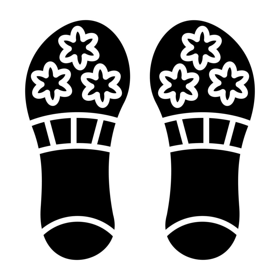 Slippers Icon Style vector