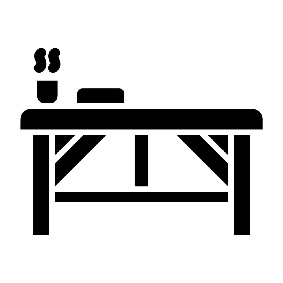 Spa Bed Icon Style vector