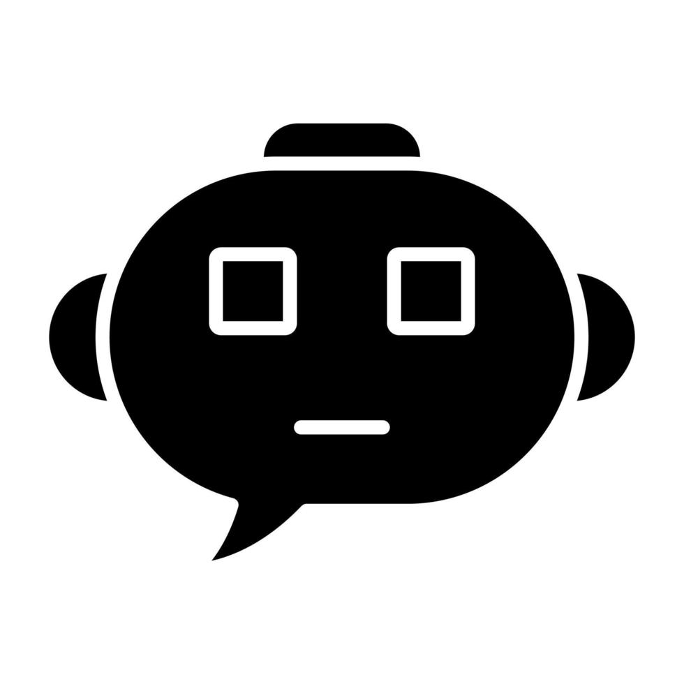 Chatbot Icon Style vector